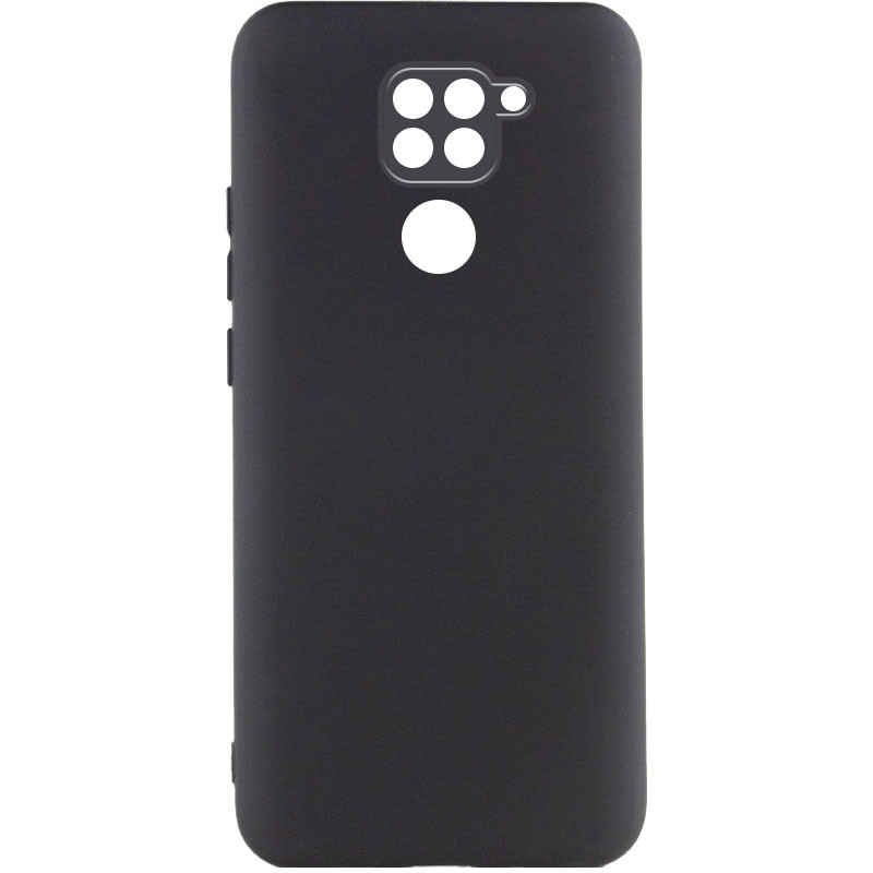 Чохол Silicone Cover Lakshmi Full Camera (AA) на Xiaomi Redmi Note 9 / Redmi 10X (Чорний / Black)