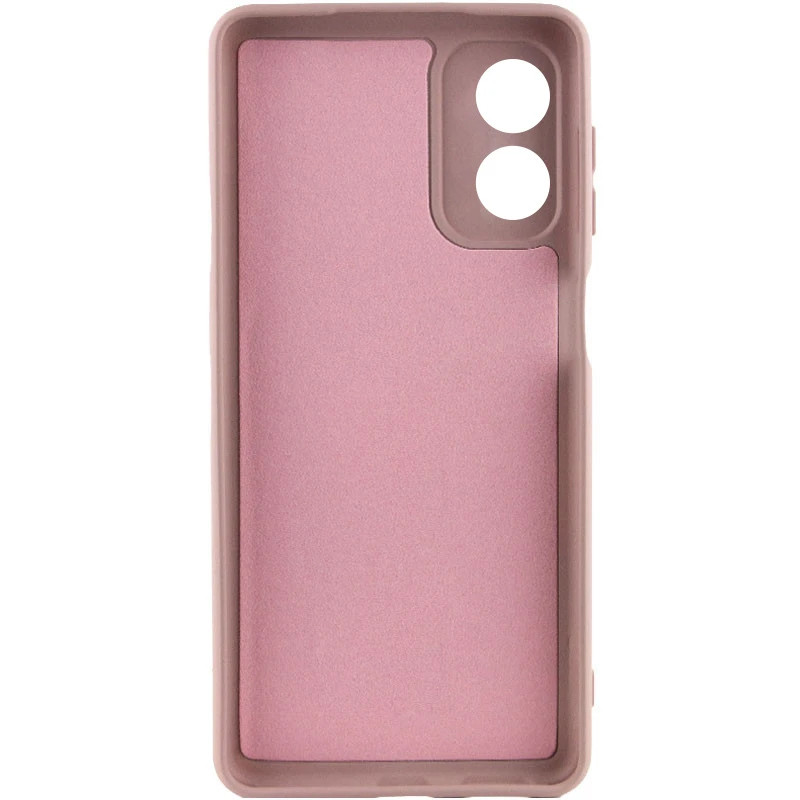 Фото Чехол TPU GETMAN Liquid Silk Full Camera для Motorola Moto G04 / E14 (Розовый / Pink Sand) на vchehle.ua