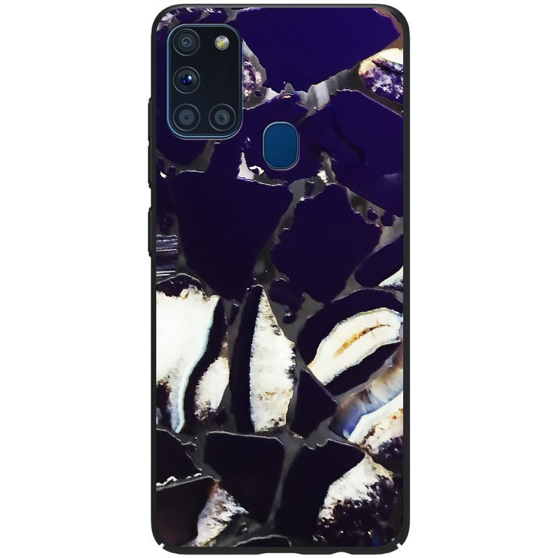 

TPU+PC чохол Marble UV на Samsung Galaxy A21s (Чорний) 937161