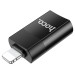 Переходник Hoco UA17 Lightning Male to USB Female USB2.0  (Черный) в магазине vchehle.ua