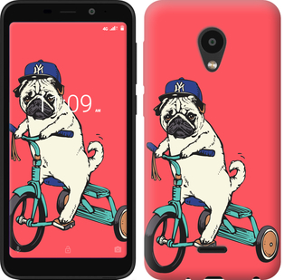 

Чохол Мопс на велосипеді на Meizu C9 690370