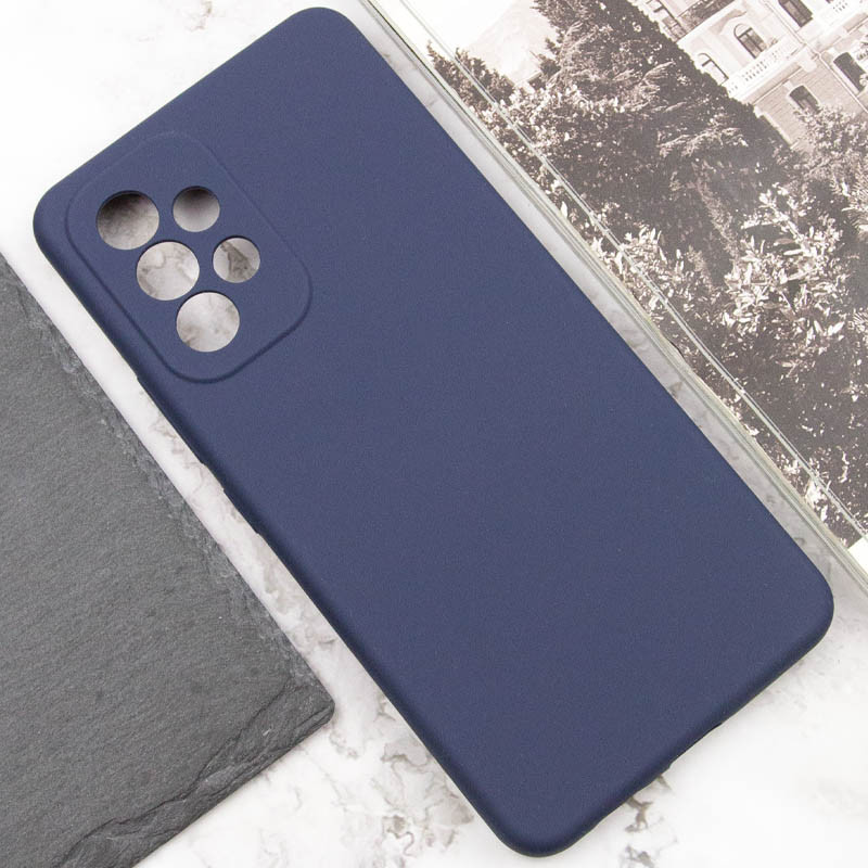 Купить Чехол Silicone Cover Lakshmi Full Camera (AAA) для Samsung Galaxy A33 5G (Темно-синий / Midnight blue) на vchehle.ua