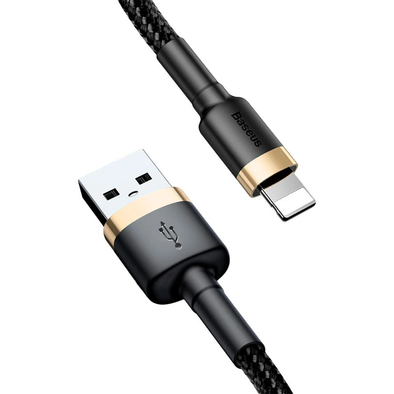 

Дата кабель Baseus Cafule Lightning Cable 1.5A (2m) (CALKLF-C) (Золотий / Чорний) 1239821