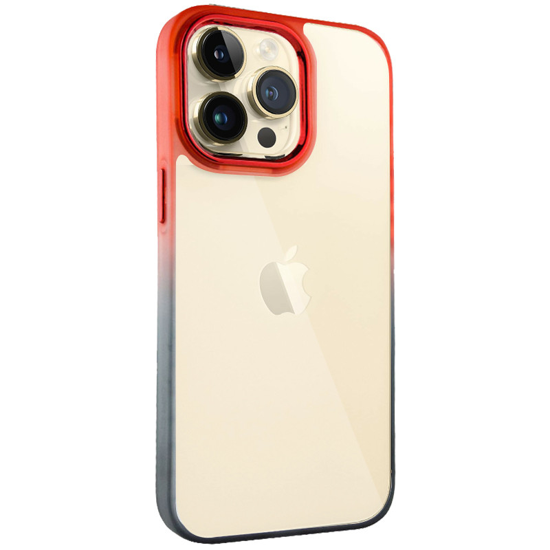 Чехол TPU+PC Fresh sip series для Apple iPhone 13 Pro (6.1") (Черный / Красный)