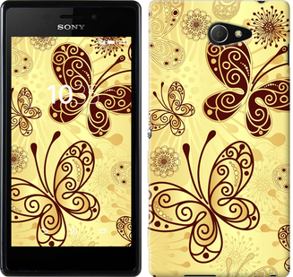 

Чехол Красивые бабочки для Sony Xperia M2 D2305 629734