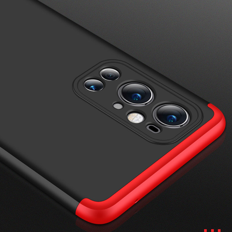 Фото Пластикова накладка GKK LikGus 360 градусів (орр) на OnePlus 9 Pro (Чорний / Червоний) в маназині vchehle.ua