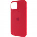 Чехол Silicone Case Full Protective (AA) with Magnetic Safe для Apple iPhone 11 (6.1") (Красный / Deep Red)