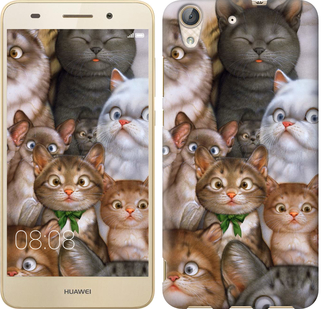 

Чехол коты для Huawei Y6 II 476623