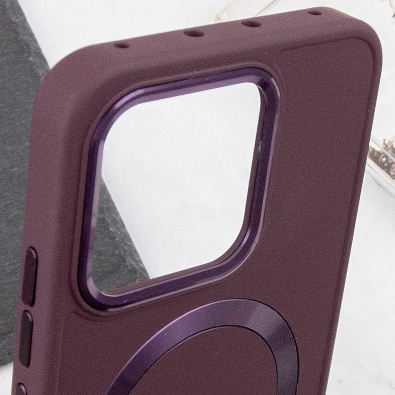 Купить TPU чехол Bonbon Metal Style with Magnetic safe для Xiaomi Redmi Note 13 Pro+ (Бордовый / Plum) на vchehle.ua