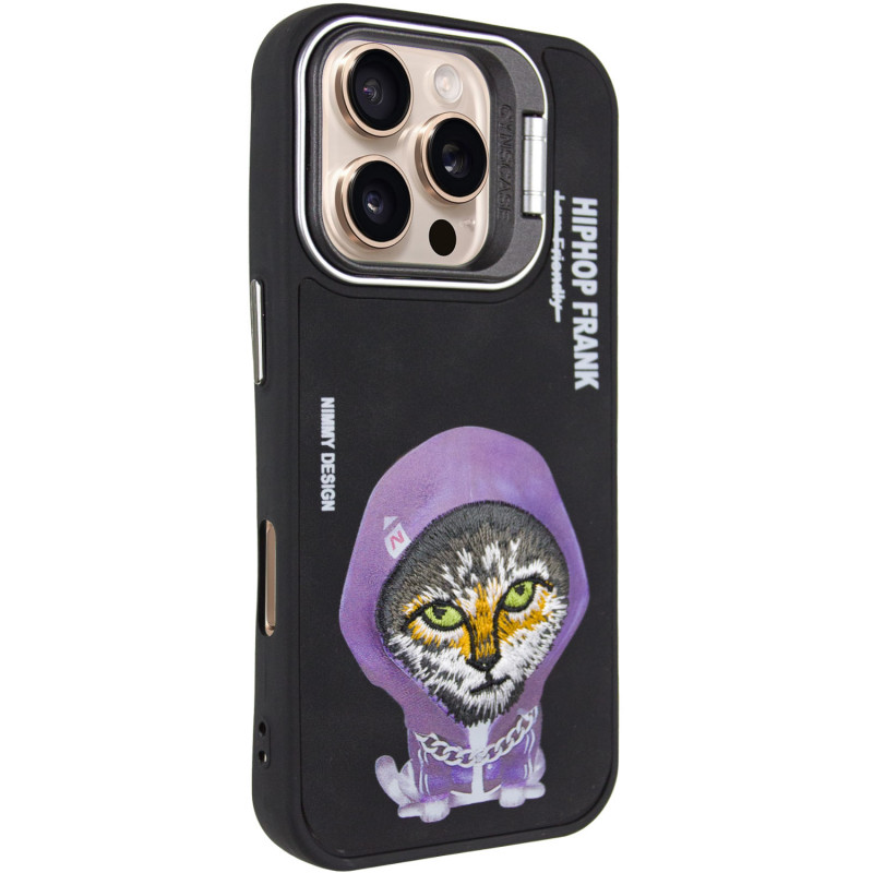 TPU+PC чехол Friends для Apple iPhone 16 Pro Max (6.9") (Black Cat)