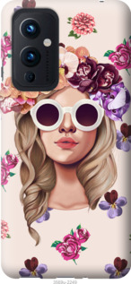 

Чехол Девушка с цветами v2 для OnePlus 9 1169965