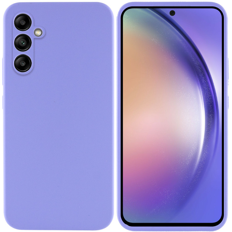 Купить Чехол Silicone Cover Lakshmi Full Camera (AAA) для Samsung Galaxy A54 5G (Сиреневый / Dasheen) на vchehle.ua