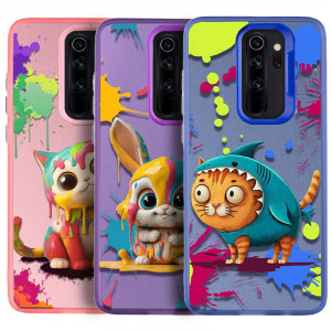 TPU+PC чехол TakiTaki Graffiti magic glow для Xiaomi Redmi Note 8 Pro