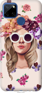 

Чехол Девушка с цветами v2 для Realme C12 1190756
