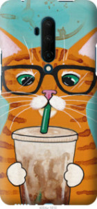 Чехол Зеленоглазый кот в очках для OnePlus 7T Pro