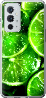 Чехол Зелёные дольки лимона для OnePlus 9RT