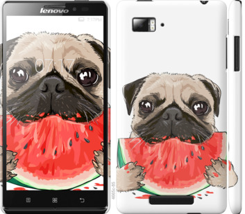 

Чохол Мопс і кавун на Lenovo Vibe Z K910 843605