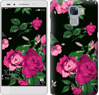

Чохол Троянди на чорному тлі на Huawei Honor 7 547109