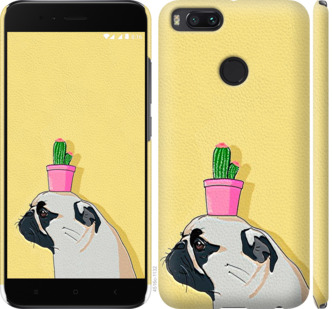 

Чехол Мопс с кактусом для Xiaomi Mi A1 795709
