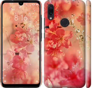 

Чехол Розовые цветы для Xiaomi Redmi Note 7 698924
