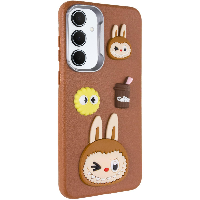 Чохол TPU Leather Toys на Samsung Galaxy A36 5G / A56 5G (Labubu / Brown)