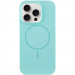 Чохол Silicone Case Full Protective (AA) NO LOGO with Magnetic Safe на Apple iPhone 15 Pro (6.1") (Бірюзовий / Light Turquoise)