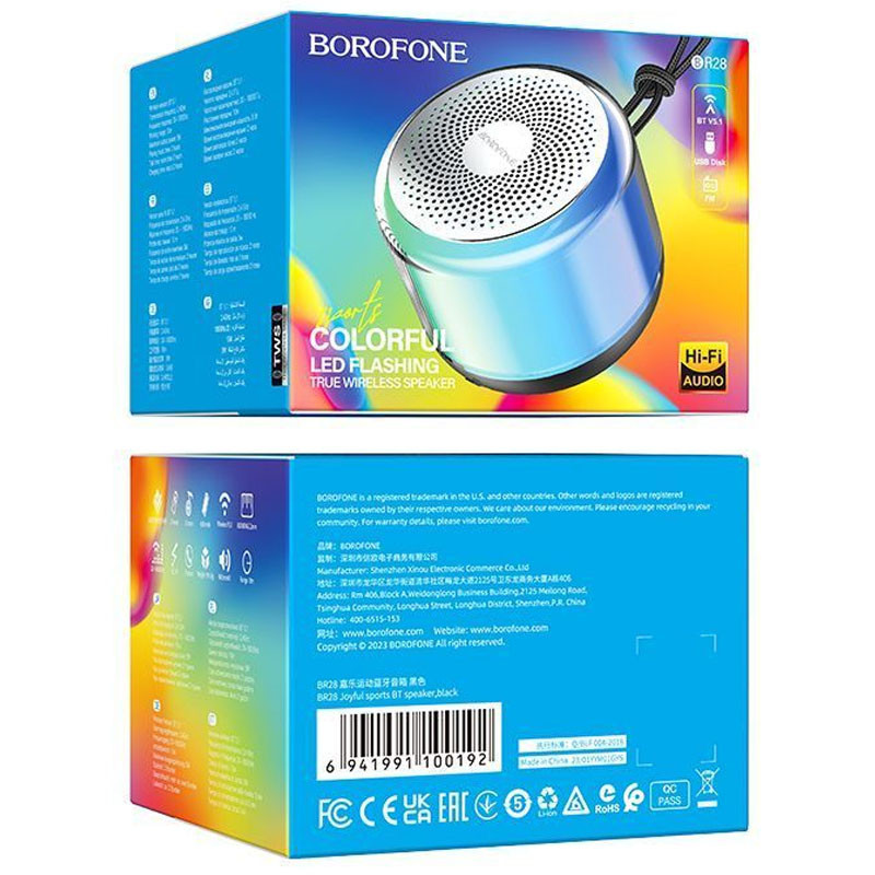 Фото Bluetooth Колонка Borofone BR28 (Black) на vchehle.ua