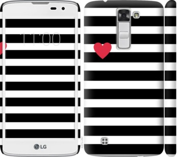 

Чохол Чорно-білі смуги на LG K8 K350E 751890