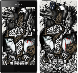 

Чехол Тату Викинг для Sony Xperia Z C6602 349273