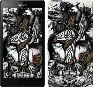 Чохол Тату Вікінг на Sony Xperia Z C6602
