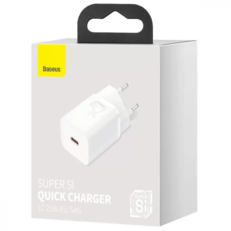 СЗУ Baseus Super Si Quick Charger 25W (1USB-C) (CCSP) (Белый) в магазине vchehle.ua