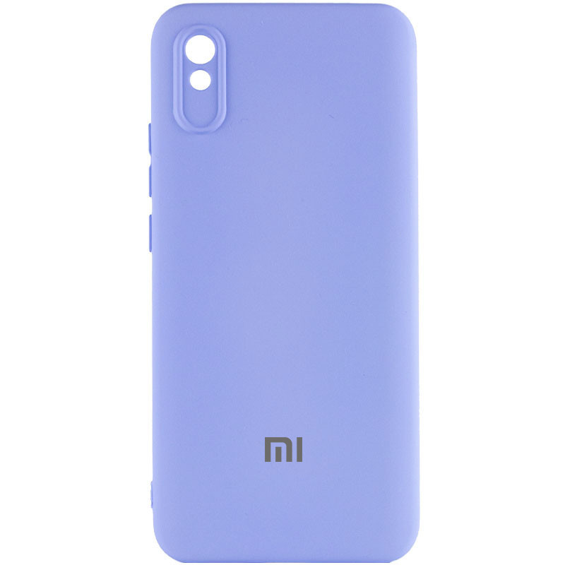 Чехол Silicone Cover Lakshmi Full Camera (AAA) with Logo для Xiaomi Redmi 9A (Сиреневый / Dasheen)