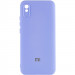 Чехол Silicone Cover Lakshmi Full Camera (AAA) with Logo для Xiaomi Redmi 9A (Сиреневый / Dasheen)