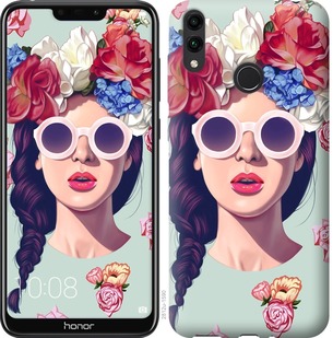 

Чохол Дівчина з квітами на Huawei Honor 8C 689925
