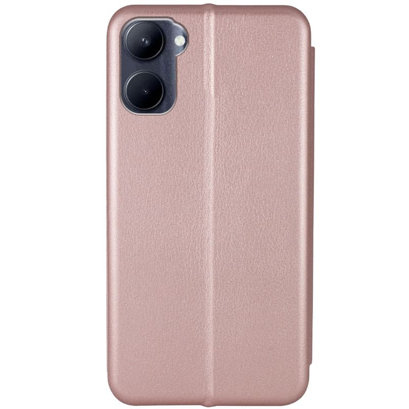 Фото Кожаный чехол-книжка Classy для Realme C33 (Rose Gold) на vchehle.ua