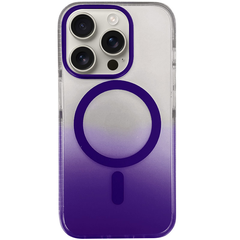 Чехол TPU+PC Shadow with Magnetic Safe для Apple iPhone 14 Pro (6.1") (Purple)