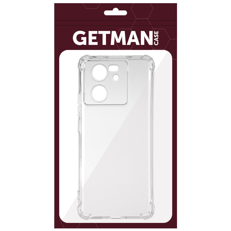 Замовити TPU чохол GETMAN Ease logo посилені кути Full Camera на Xiaomi 13T / 13T Pro (Прозорий (прозорий)) на vchehle.ua