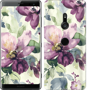 

Чехол Цветы акварелью для Sony Xperia XZ3 H9436 688689