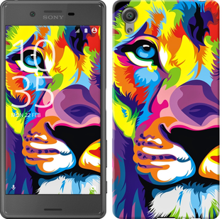 

Чохол Різнобарвний лев на Sony Xperia X F5122 372695