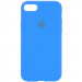 Чехол Silicone Case Full Protective (AA) для Apple iPhone SE (2020) (Голубой / Blue)