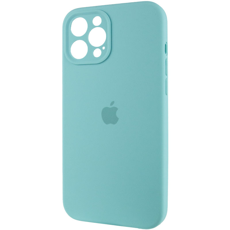 Фото Чохол Silicone Case Full Camera Protective (AA) на Apple iPhone 12 Pro Max (6.7") (Бірюзовий / Marine Green) в маназині vchehle.ua