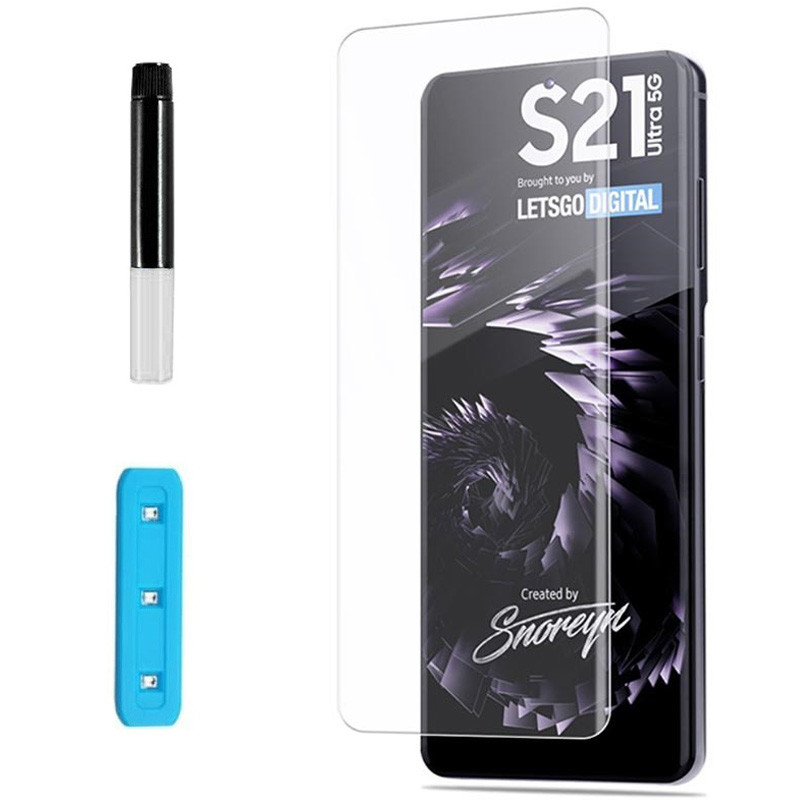 

Захисне 3D скло Nano Optics з УФ лампою на Samsung Galaxy S21 Ultra (Прозорий) 1095393