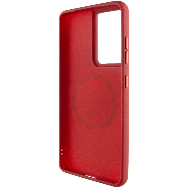 TPU чехол Bonbon Metal Style with Magnetic safe для Samsung Galaxy S21 Ultra (Красный / Red) в магазине vchehle.ua