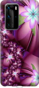 Чехол Цветочная мозаика для Huawei P40 Pro Plus