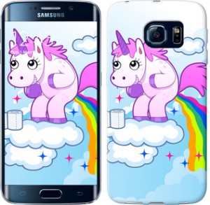 Чехол Единорожка для Samsung Galaxy S6 Edge G925F