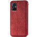 Фото Кожаный чехол-книжка GETMAN Cubic (PU) для Xiaomi Poco M5 (Красный) на vchehle.ua