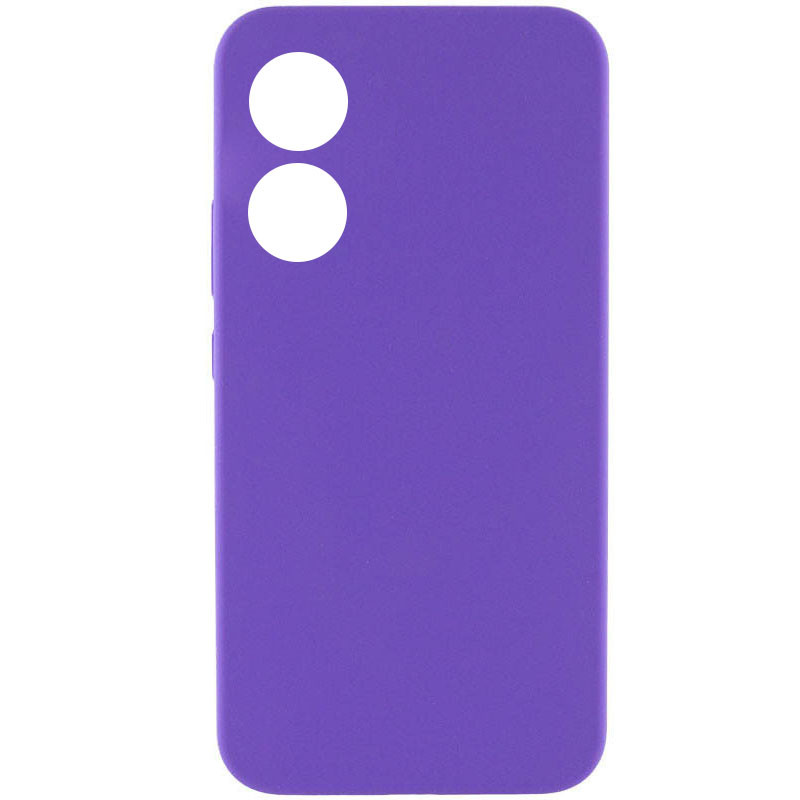 Чехол Silicone Cover Lakshmi Full Camera (AAA) для Oppo A58 4G (Фиолетовый / Amethyst)