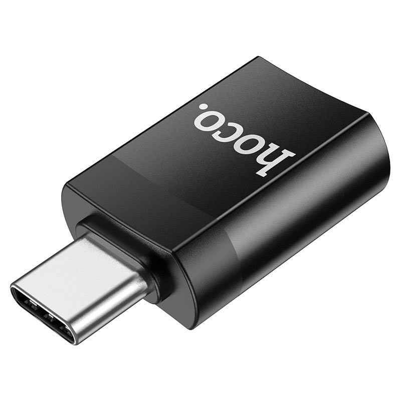 Фото Перехідник Hoco UA17 Type-C Male to USB Female USB3.0 (Чорний) в маназині vchehle.ua
