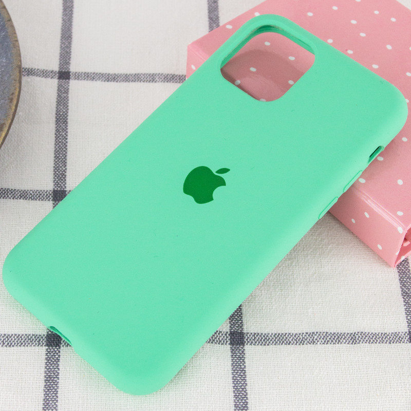 Фото Чохол Silicone Case Full Protective (AA) на Apple iPhone 11 (6.1") (Зелений / Spearmint) на vchehle.ua