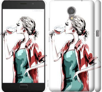 

Чехол Девушка с бокалом для Lenovo Vibe P2 841506